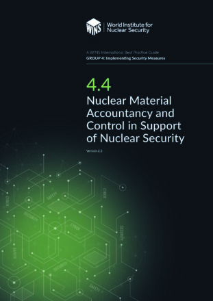 4.4 Nuclear Material Accountancy and Control in Support of Nuclear Security