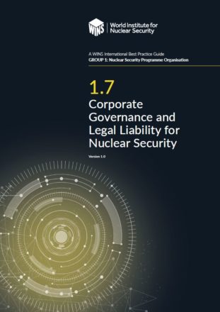 1.7 Corporate Governance and Legal Liability for Nuclear Security