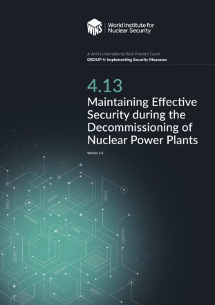 4.13 Maintaining Effective Security during the Decommissioning of Nuclear Power Plants