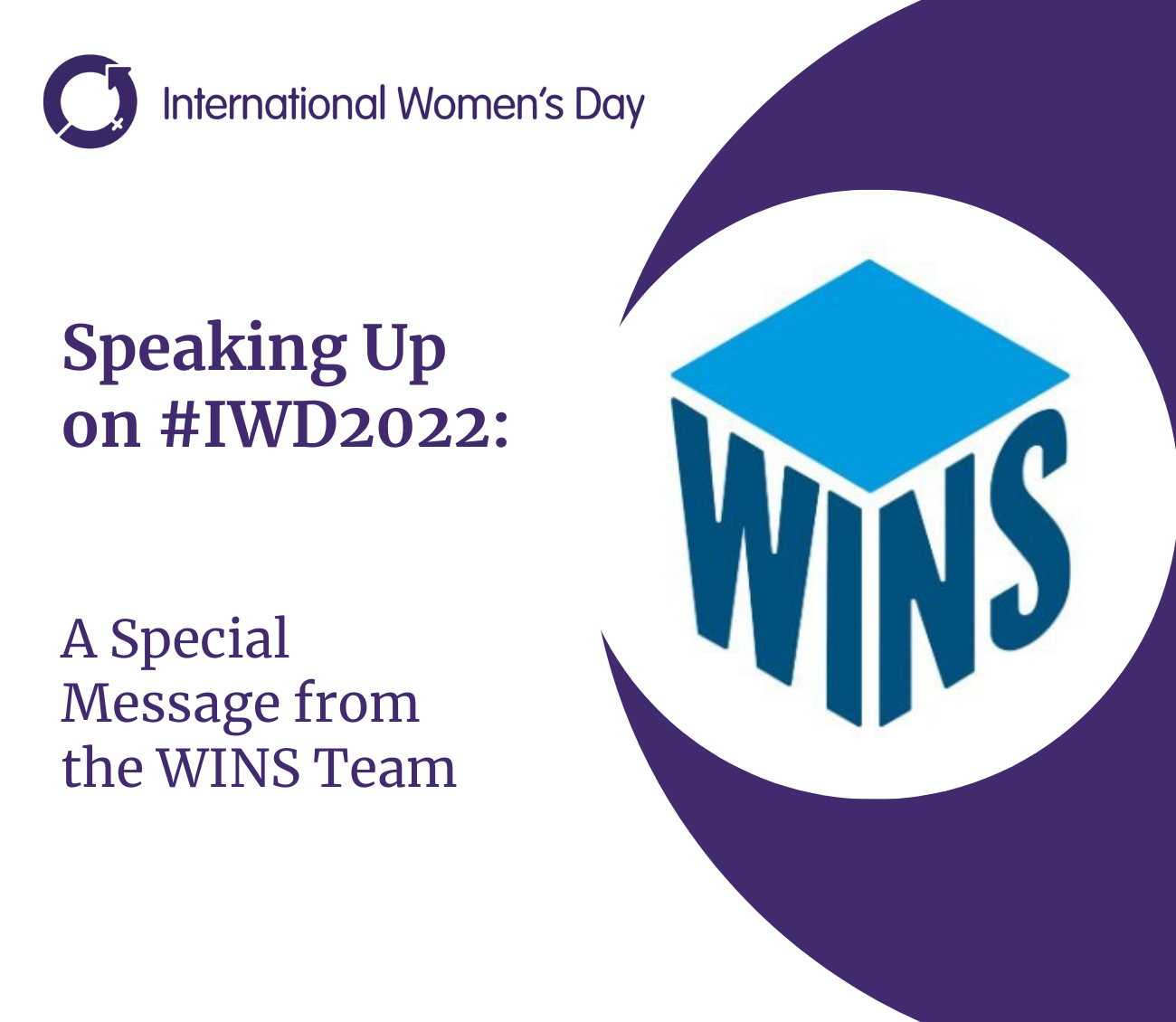 WINS Shows its Commitment to Breaking the Gender Bias by Participating in IWD Campaign